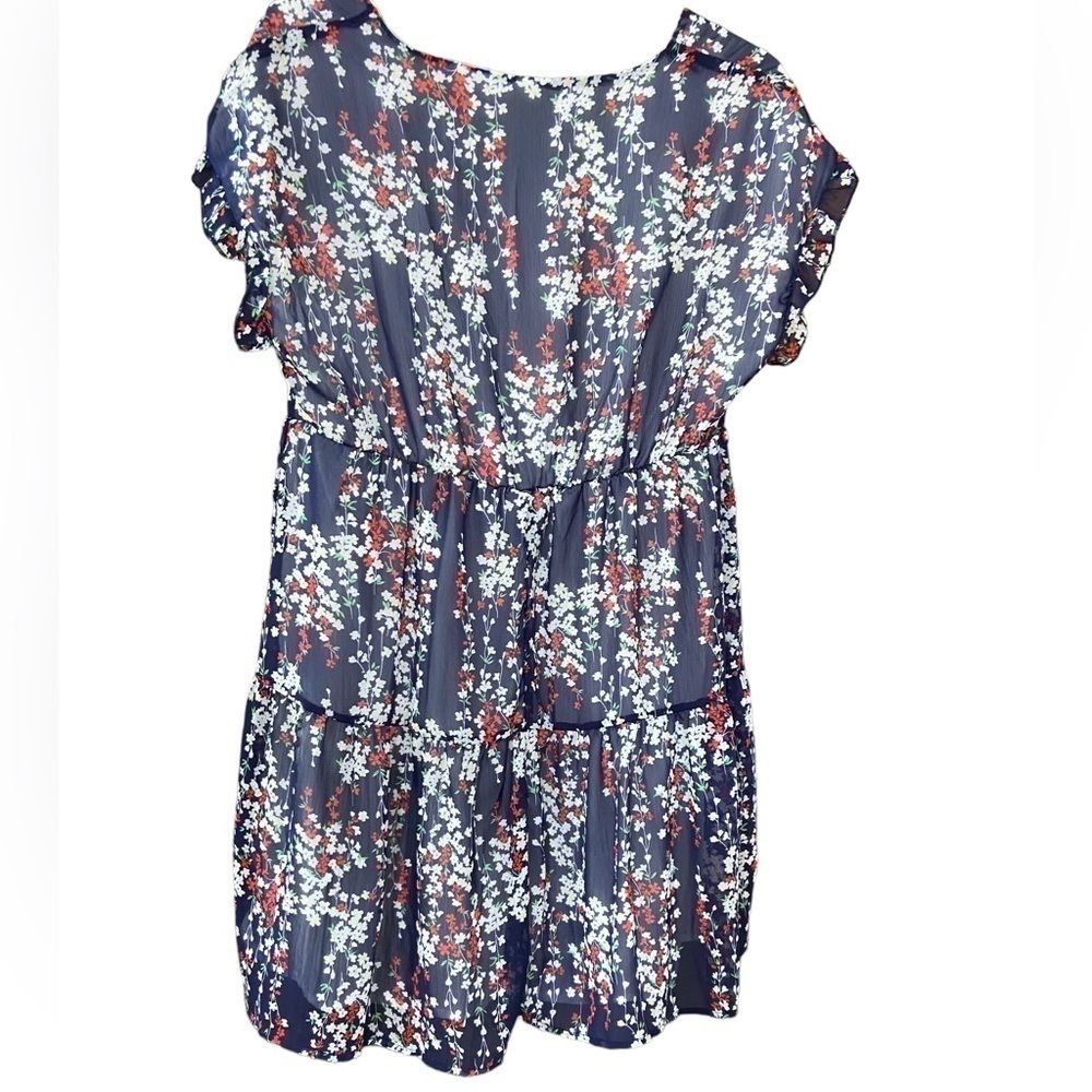Lightweight Summer Dress Short Ruffle Sleeves - Picture 2 of 9